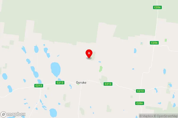 Goroke,Victoria Area Map