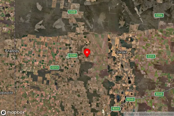 Peronne,Victoria Satellite Map