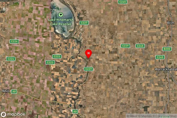 Tarranyurk,Victoria Satellite Map