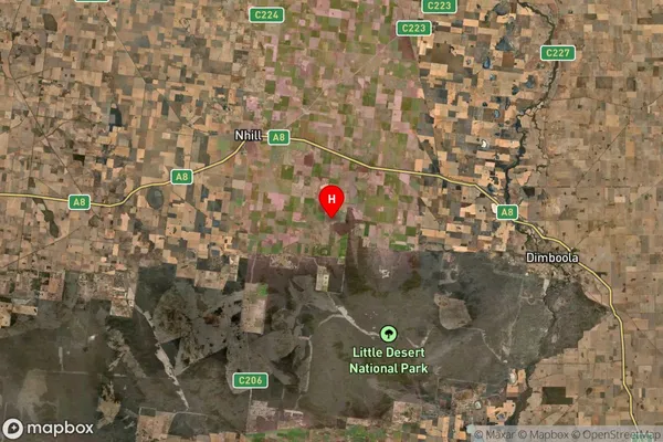 Kiata,Victoria Satellite Map