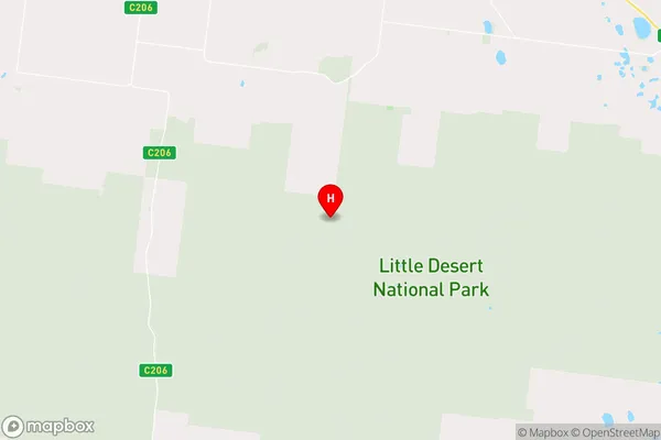 Little Desert,Victoria Area Map