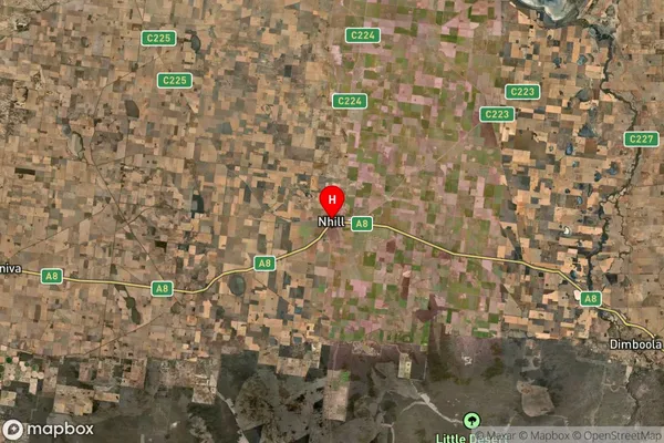 Nhill,Victoria Satellite Map