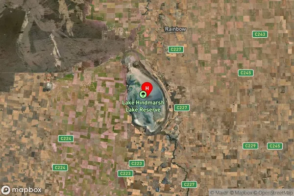 Lake Hindmarsh,Victoria Satellite Map