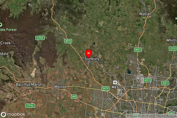 Sunbury,Victoria Satellite Map