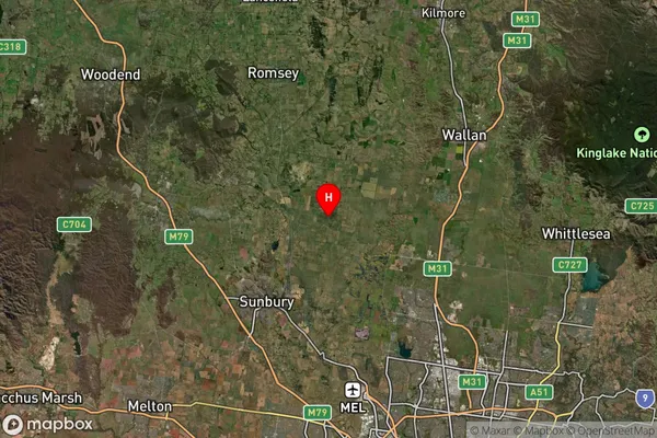 Clarkefield,Victoria Satellite Map