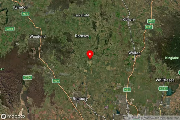 Bolinda,Victoria Satellite Map