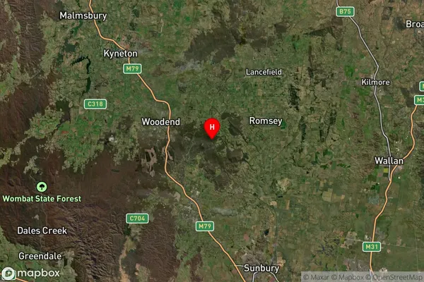 Cherokee,Victoria Satellite Map