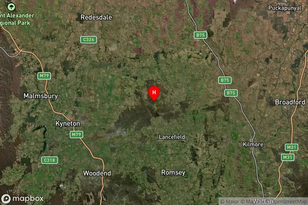 Benloch,Victoria Satellite Map