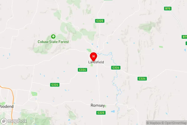 Lancefield,Victoria Area Map