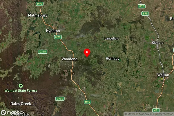 Hesket,Victoria Satellite Map