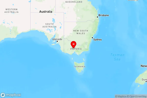 Metcalfe East,Victoria Region Map