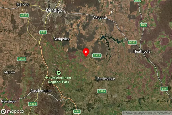 Myrtle Creek,Victoria Satellite Map