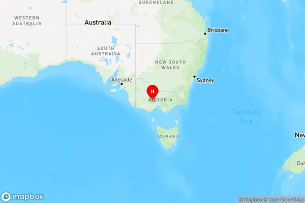 Allendale,Victoria Region Map