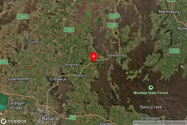 Blampied,Victoria Satellite Map