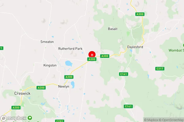 Blampied,Victoria Area Map