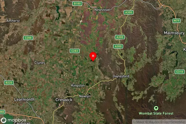 Kooroocheang,Victoria Satellite Map