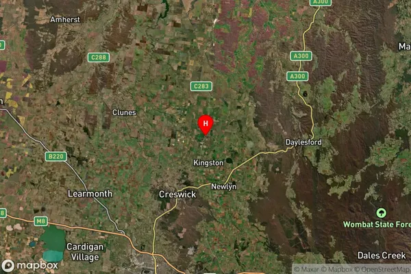 Smeaton,Victoria Satellite Map