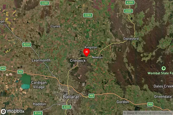 Springmount,Victoria Satellite Map