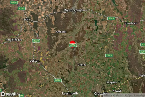 Dunach,Victoria Satellite Map