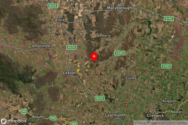 Evansford,Victoria Satellite Map