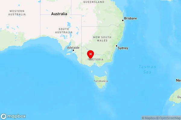 Evansford,Victoria Region Map