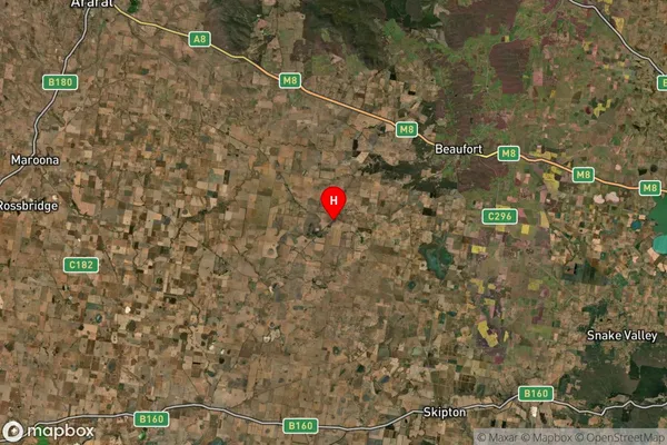 Cross Roads,Victoria Satellite Map