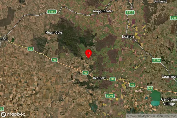 Raglan,Victoria Satellite Map