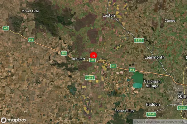 Trawalla,Victoria Satellite Map