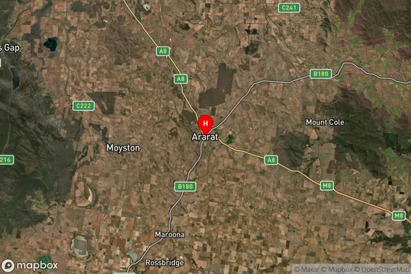 Ararat,Victoria Satellite Map