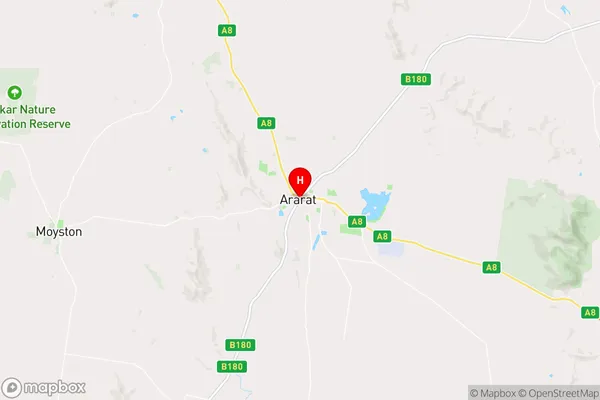 Ararat East,Victoria Area Map