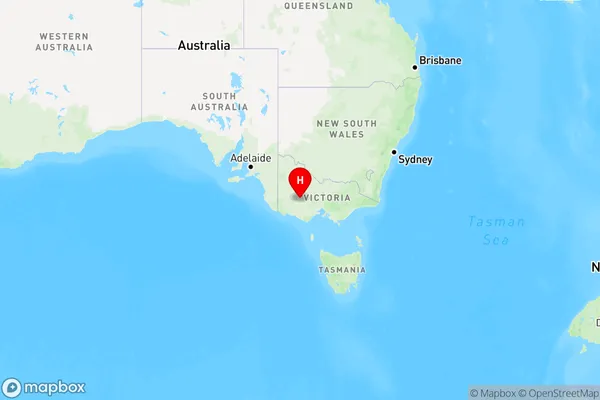 Ararat East,Victoria Region Map