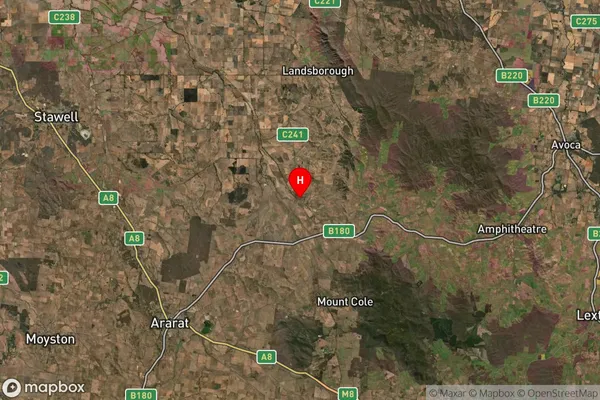 Crowlands,Victoria Satellite Map