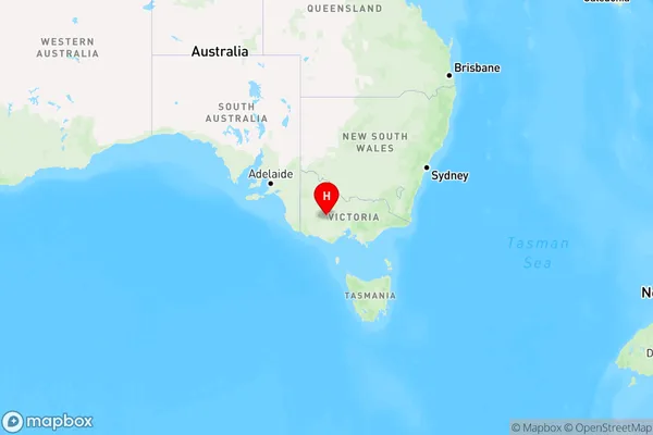 Crowlands,Victoria Region Map