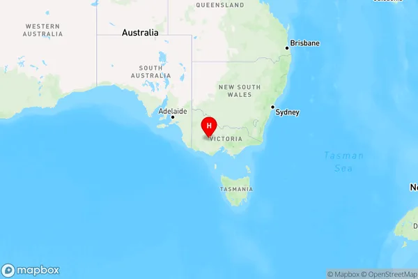 Eversley,Victoria Region Map