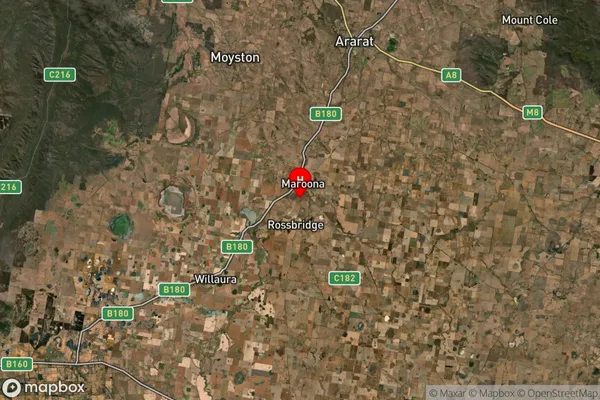 Maroona,Victoria Satellite Map