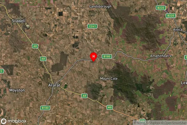 Mount Cole Creek,Victoria Satellite Map