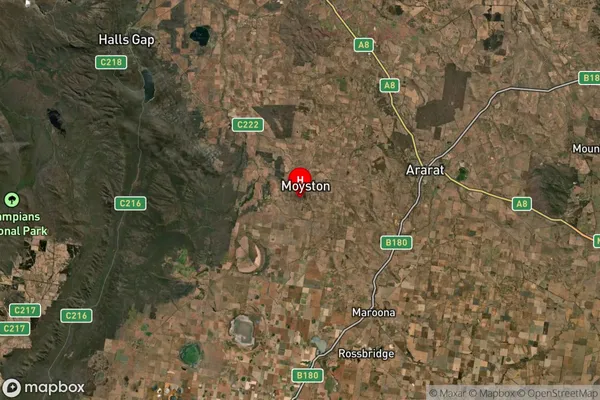 Moyston,Victoria Satellite Map