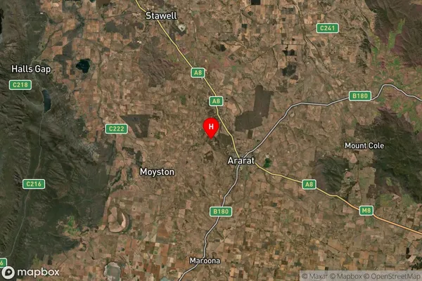 Norval,Victoria Satellite Map