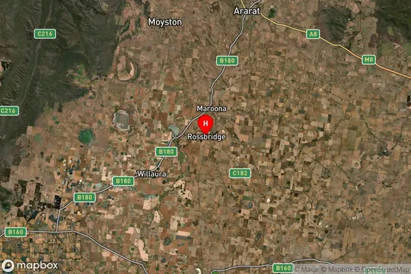 Rossbridge,Victoria Satellite Map