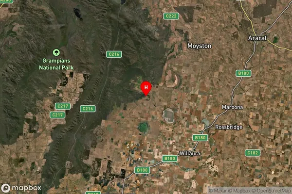 Watgania,Victoria Satellite Map