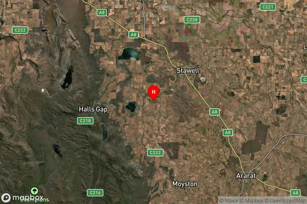 Bellellen,Victoria Satellite Map