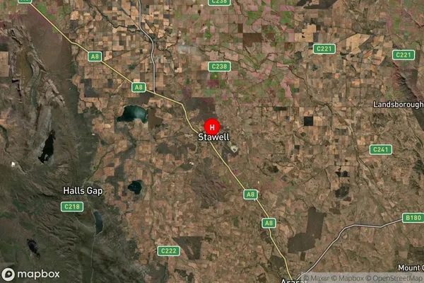 Stawell West,Victoria Satellite Map