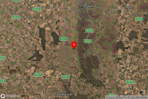 Winjallok,Victoria Satellite Map