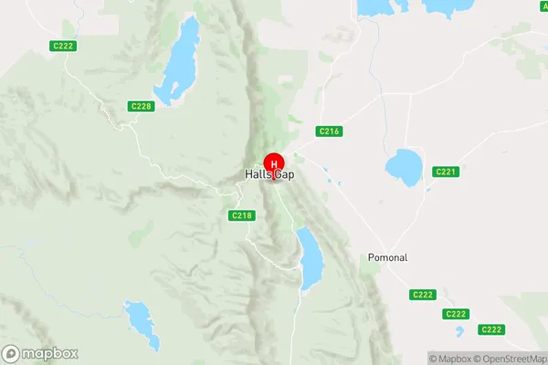 Halls Gap,Victoria Area Map