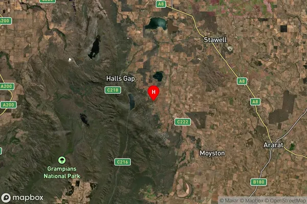 Pomonal,Victoria Satellite Map