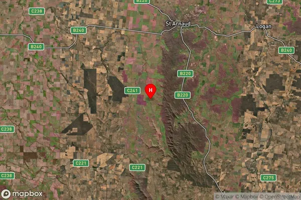 Rostron,Victoria Satellite Map