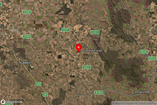 Landsborough West,Victoria Satellite Map