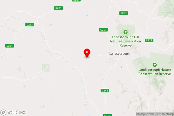 Landsborough West,Victoria Area Map