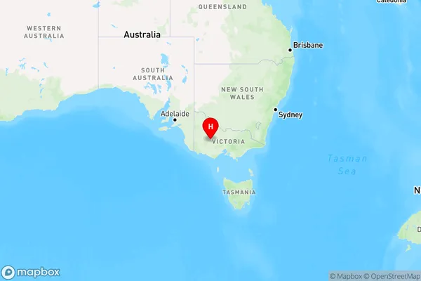 Landsborough West,Victoria Region Map