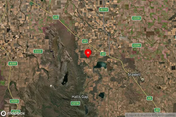 Ledcourt,Victoria Satellite Map